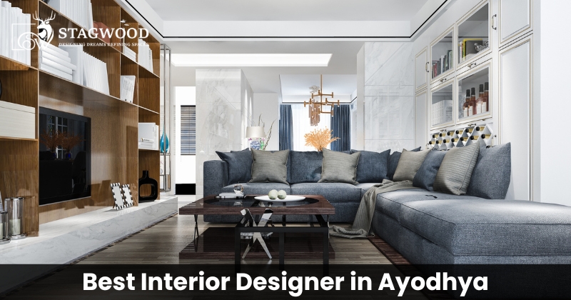 Best interior designer in Ayodhya showcasing a luxurious modern living room with elegant furniture and contemporary apartment interiors